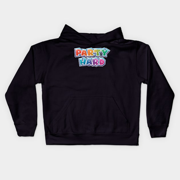 Party Hard Kids Hoodie by Tealgamemaster